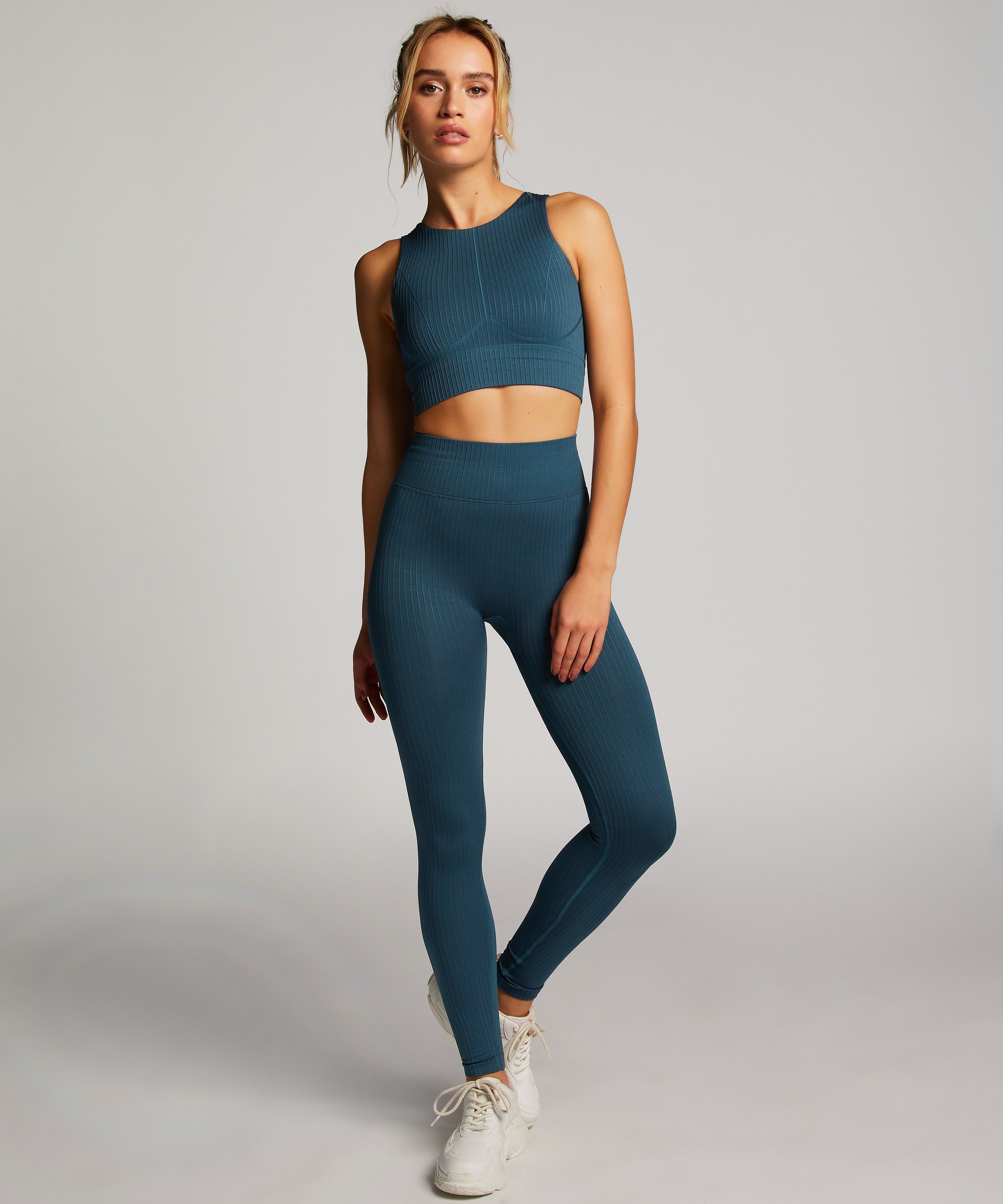 HKMX Seamless Sports Bra, Green, main