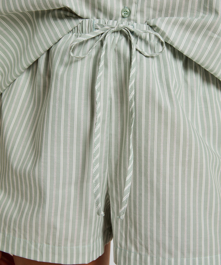 Short Woven Stripe, Green