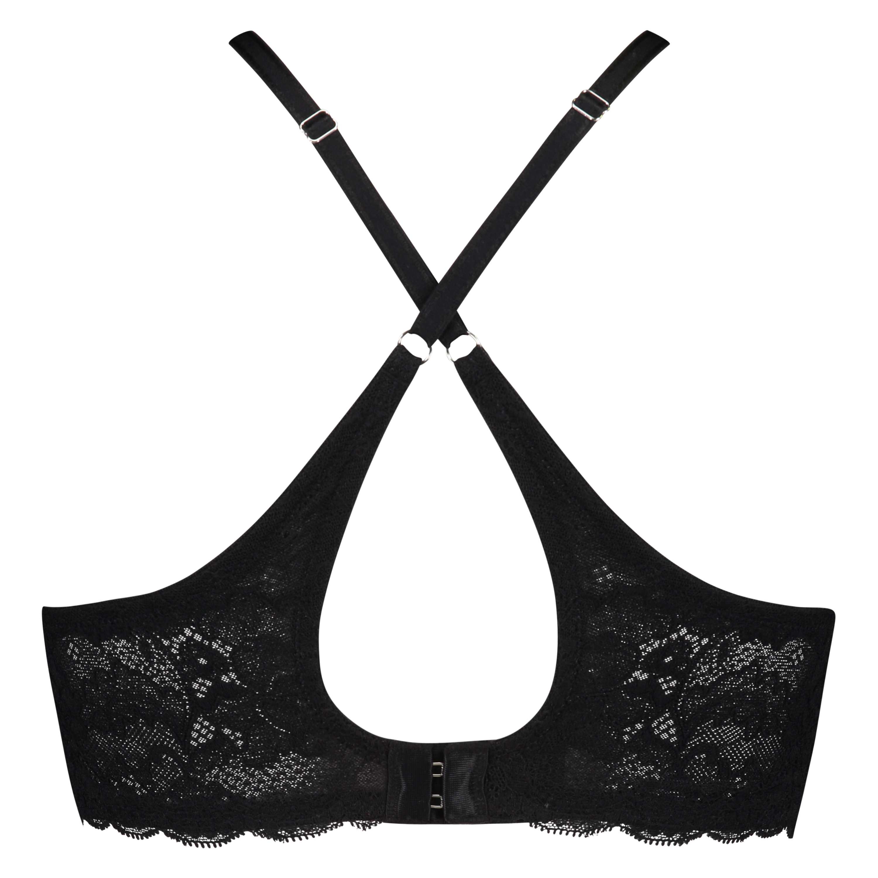 Hope Lace Padded Non-Underwired Bra, Black, main