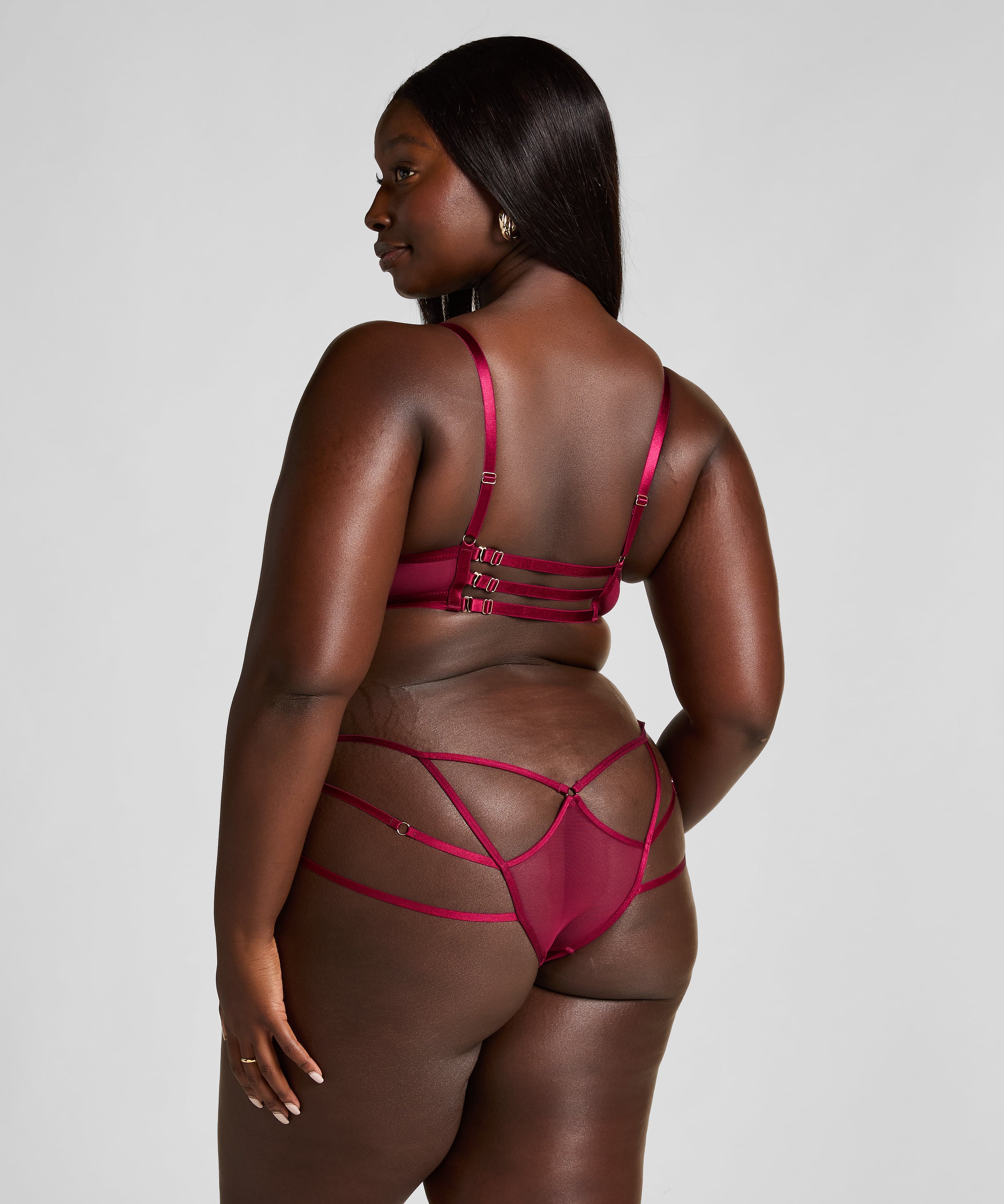 Jacky Open Crotch Brazilian, Red, main