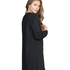 Nightshirt V-neck long sleeves, Black