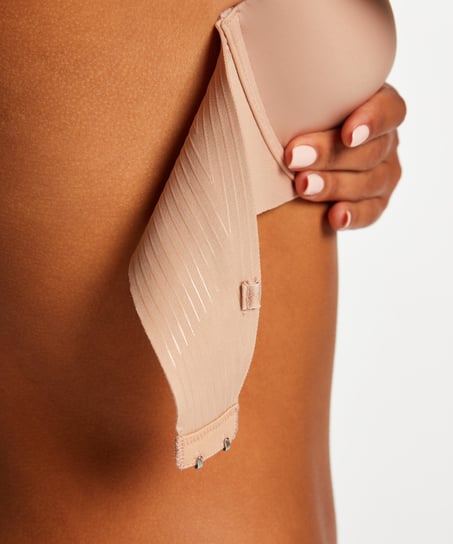 Jane Padded Strapless Underwired Bra, Beige