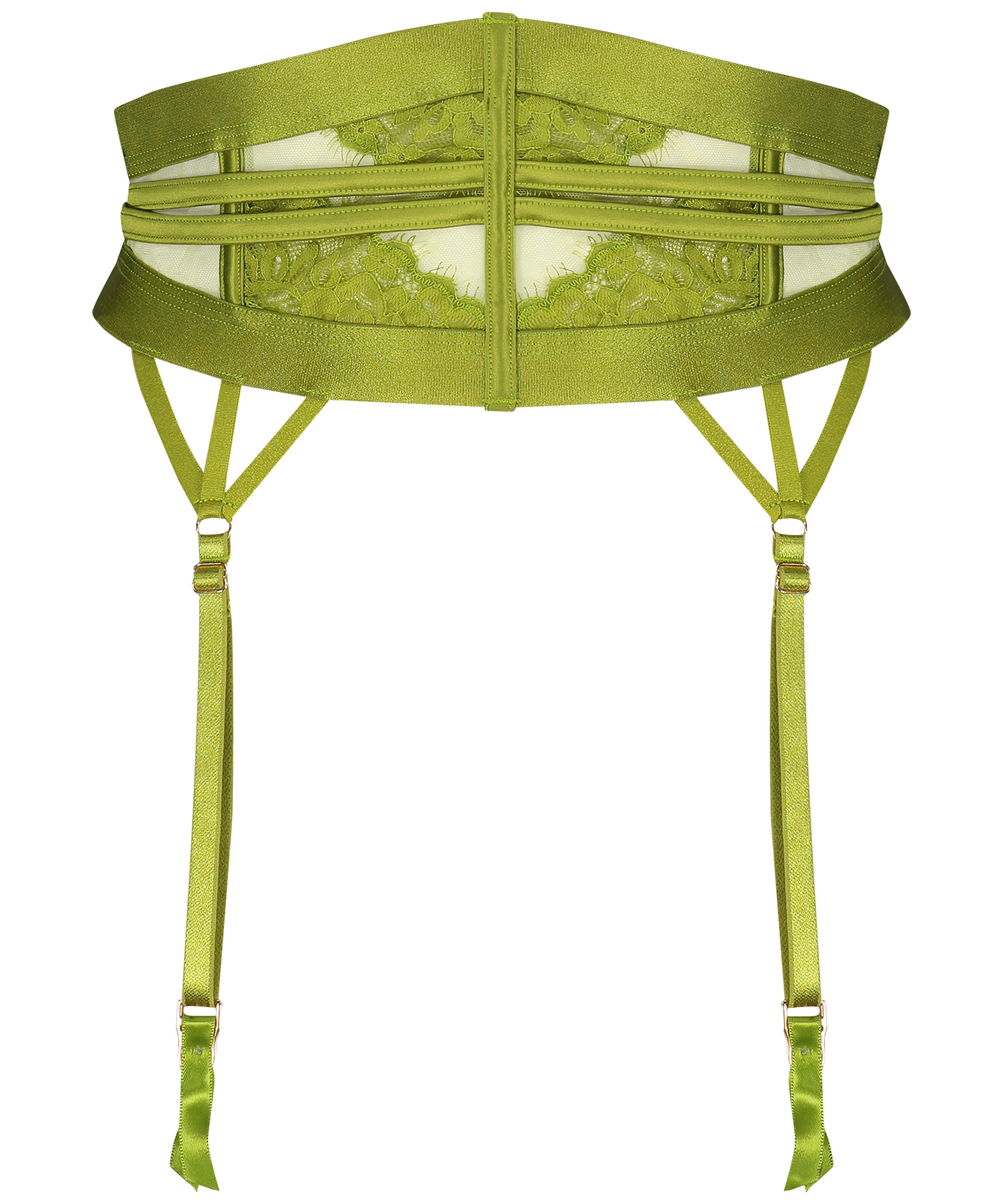 green garter belt Sable Suspenders - Garter belts
