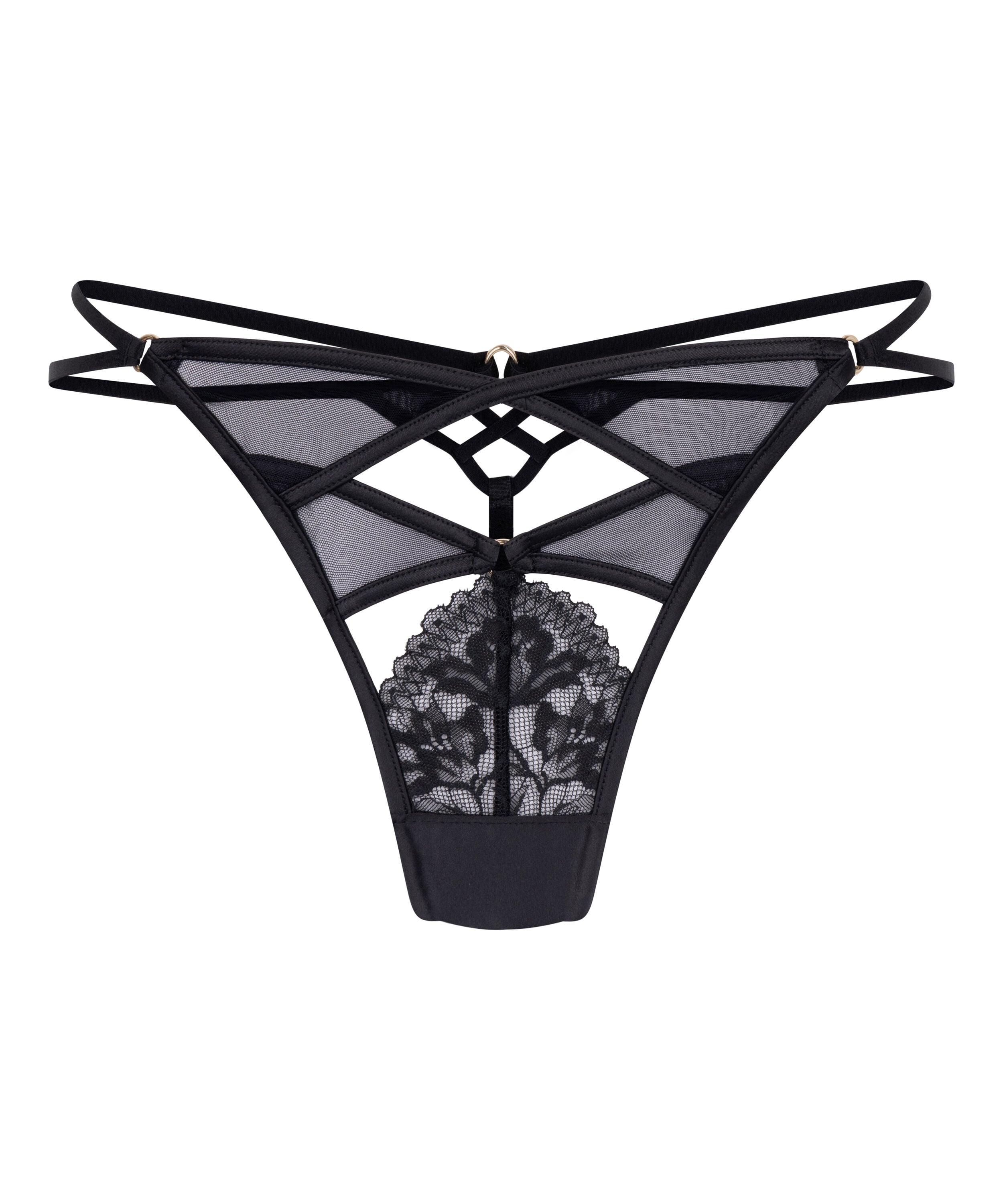 Amel Highleg Thong , Black