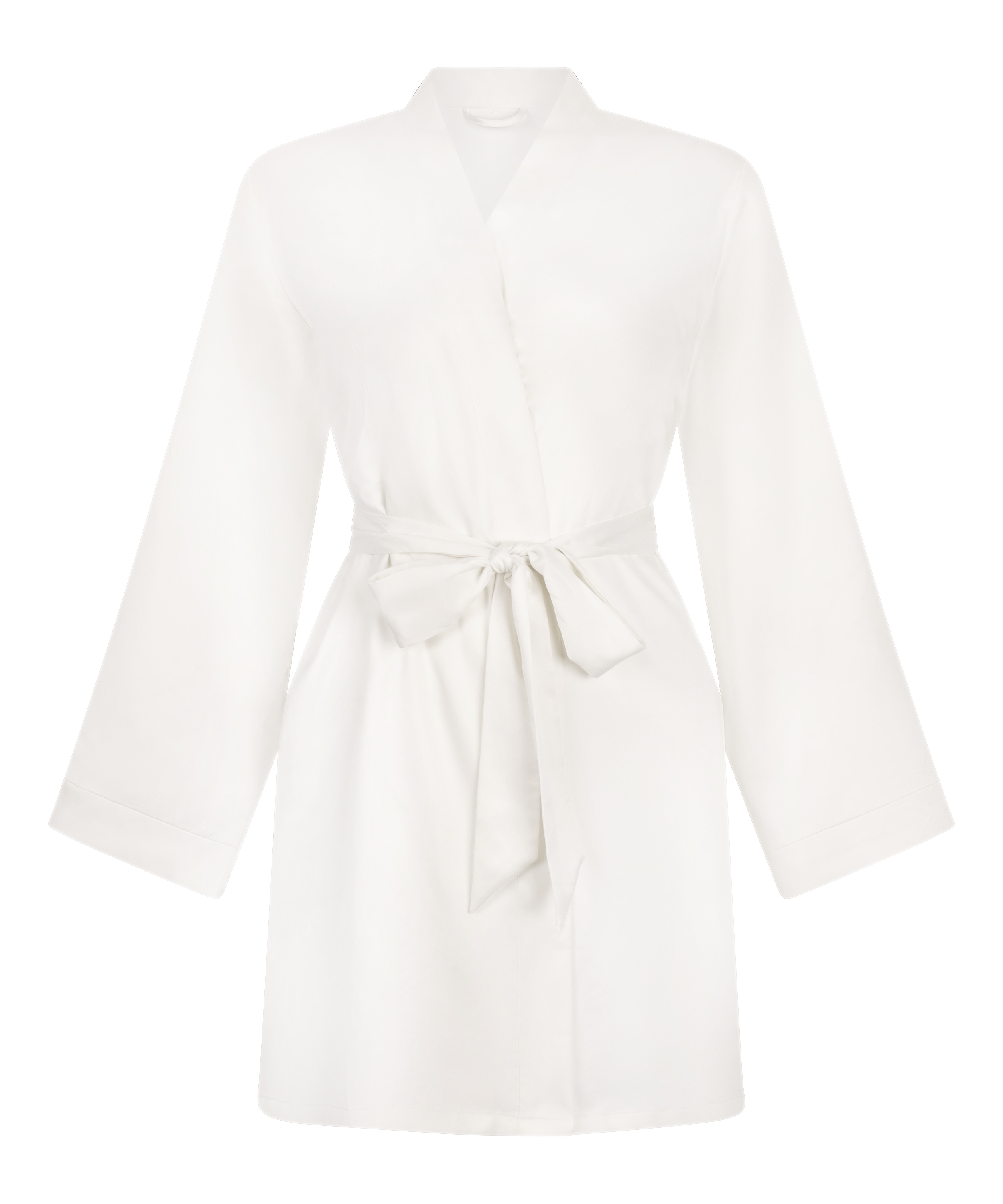 Kimono Bridal Satin, White, main