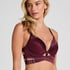 Colette Padded Underwired Longline Push-Up Bra, Purple