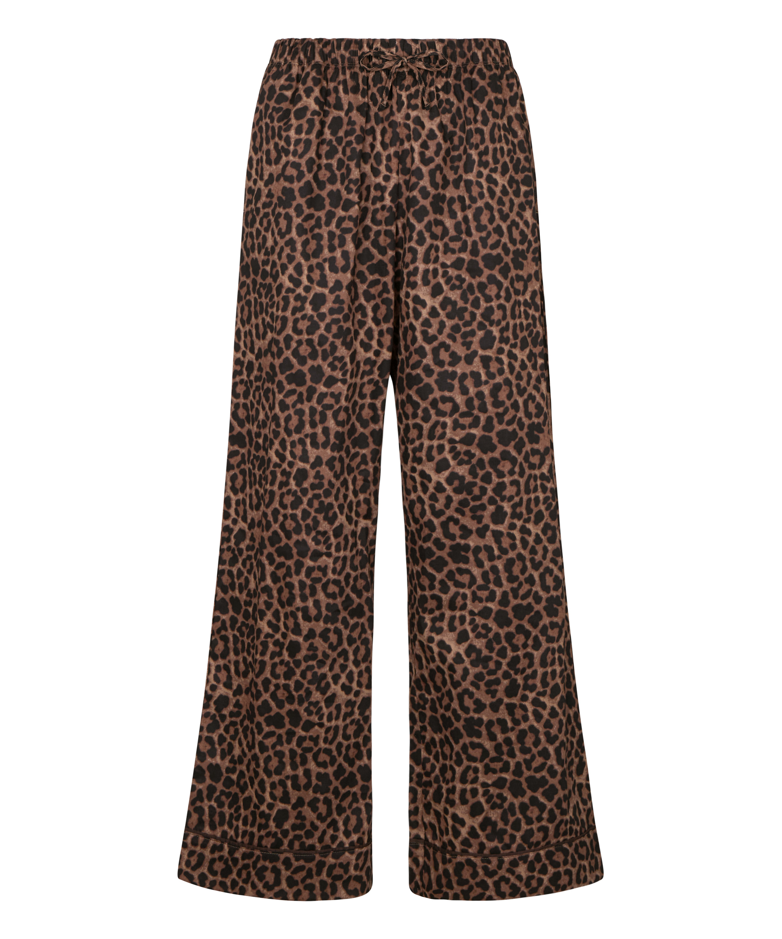 Satin Pants, Black, main