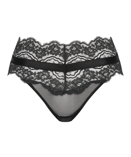 Renee High Leg Brazilian, Black
