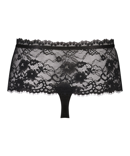 High boxer thong Amaka, Black