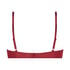 Plunge Padded Underwired Bra, Red