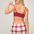 Dide Triangle Bralette, Red