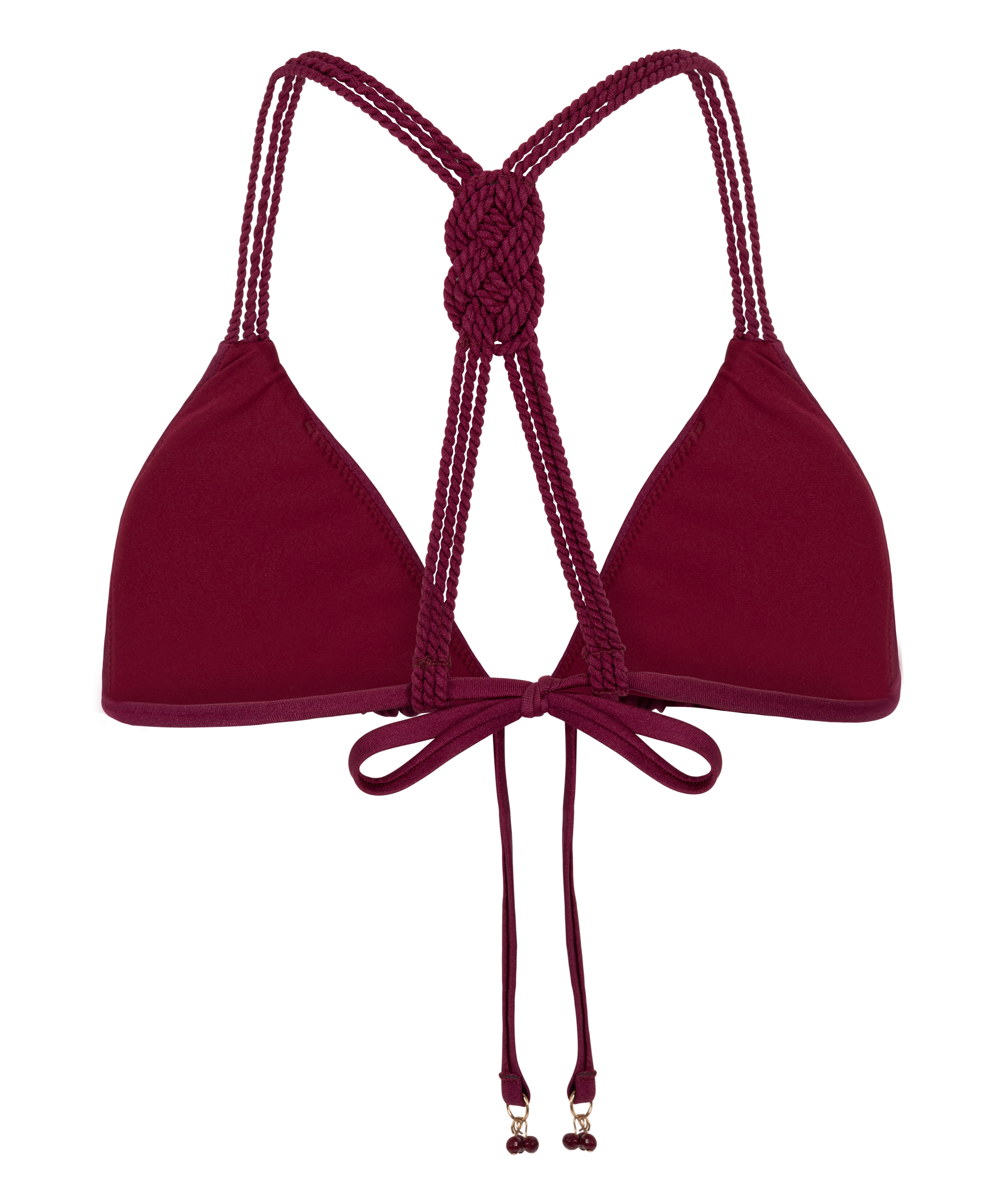 Marrakech Triangle Bikini Top, Red, main