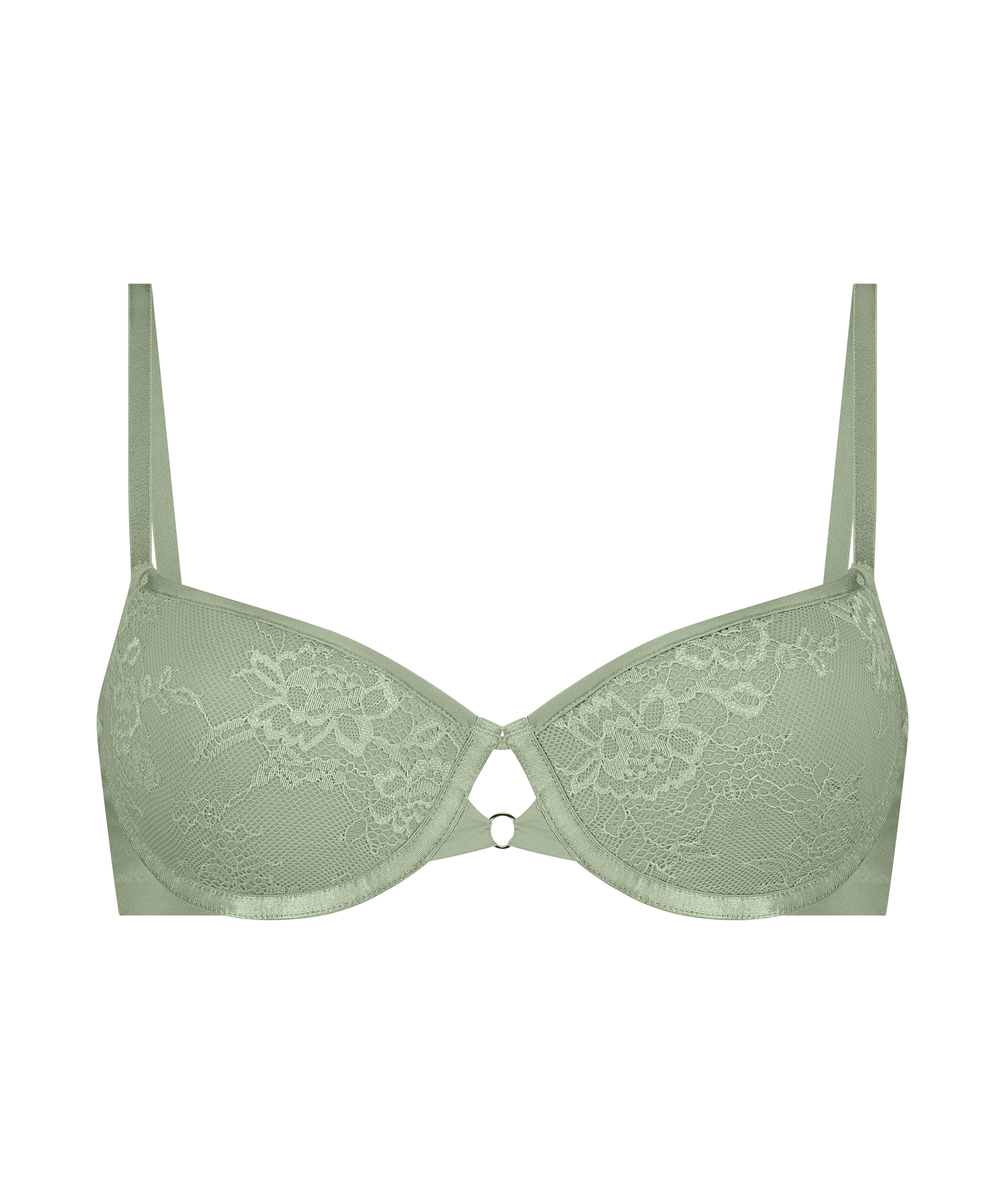 Lea Padded Underwired Bra, Green, main