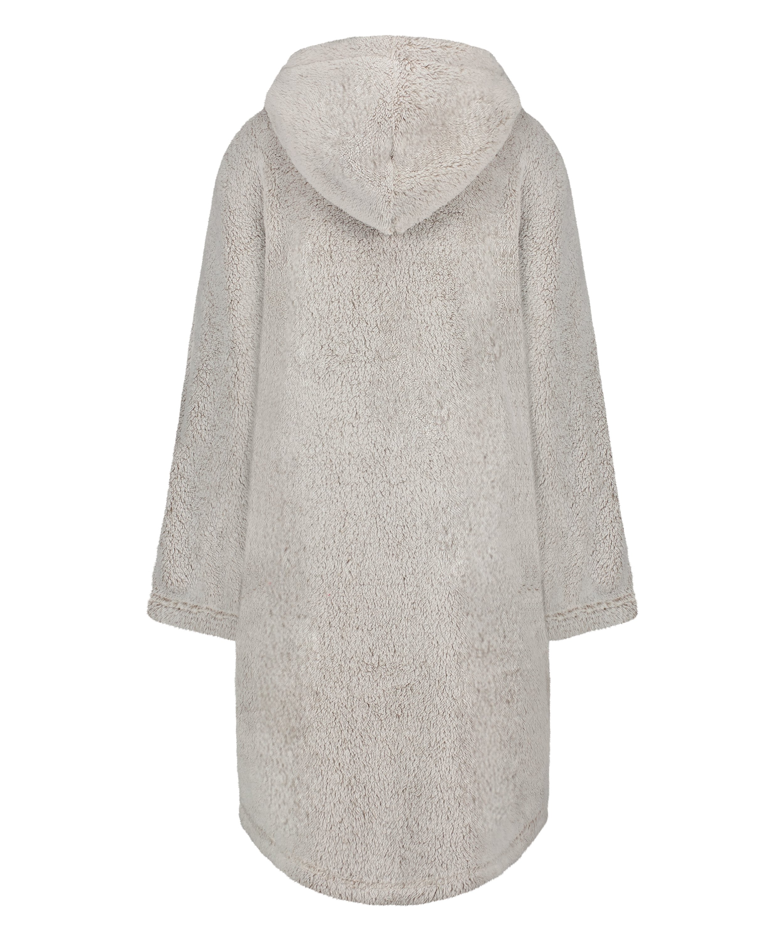 Flannel Fleece Hoodie, Gray, main