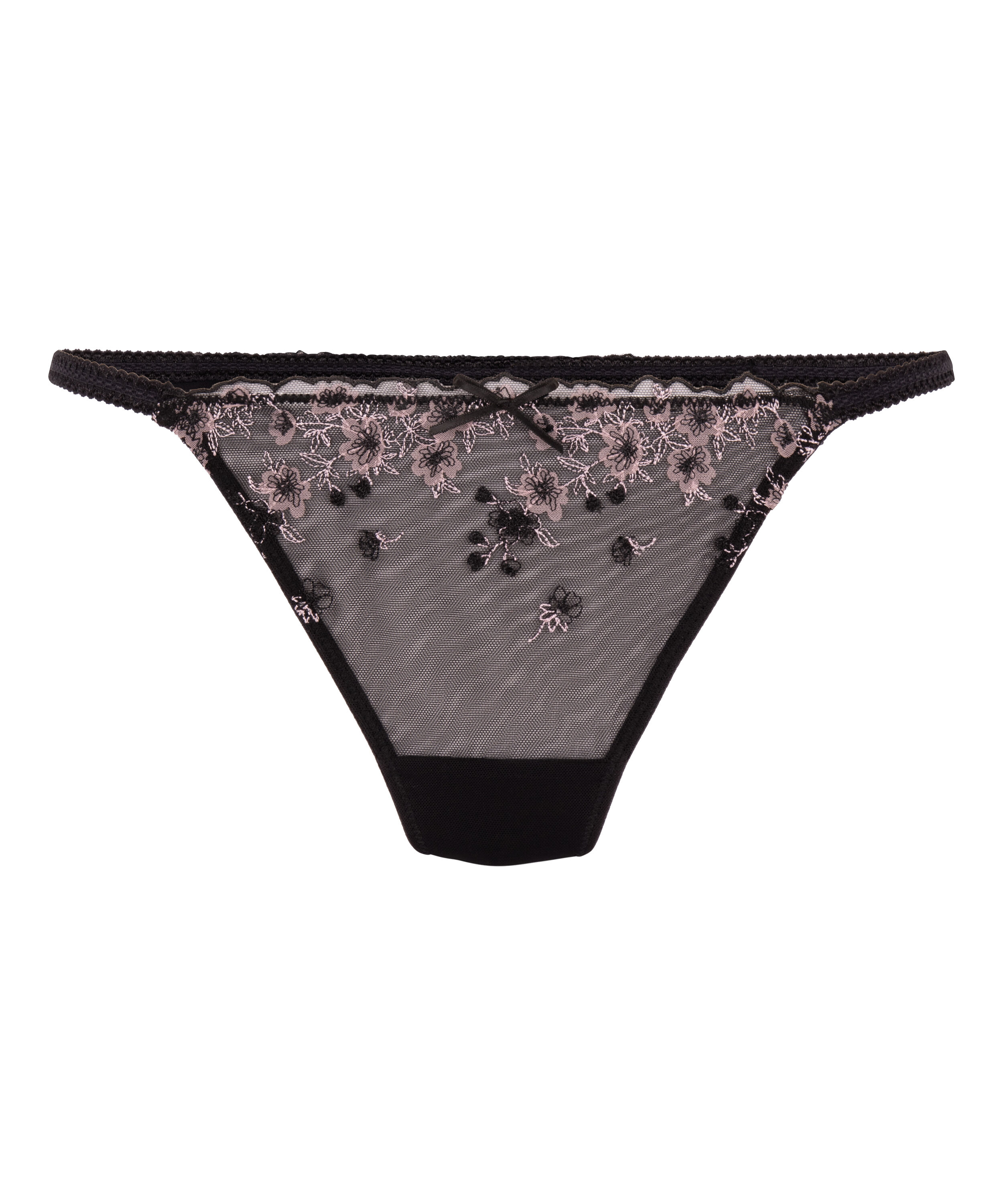 Chloe Highleg String, Black