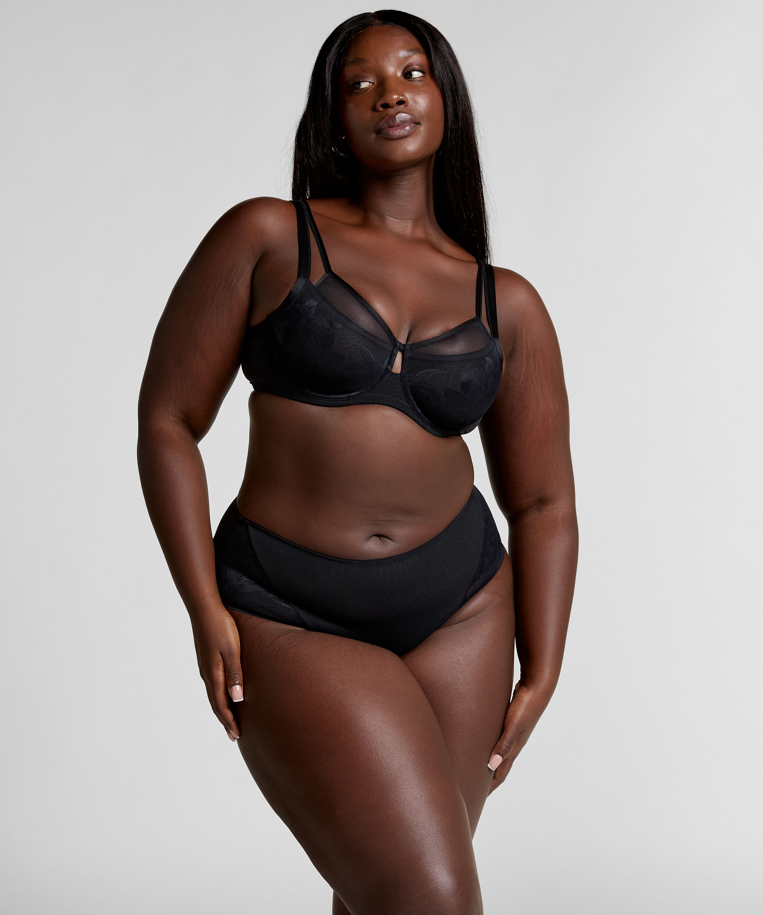 Jocelyn High-Waisted Brazilian, Black
