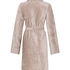 Fleece Bathrobe, Beige