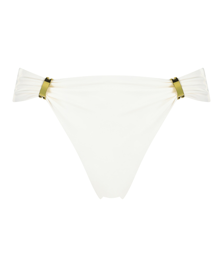 High Leg Bikini Bottoms, White