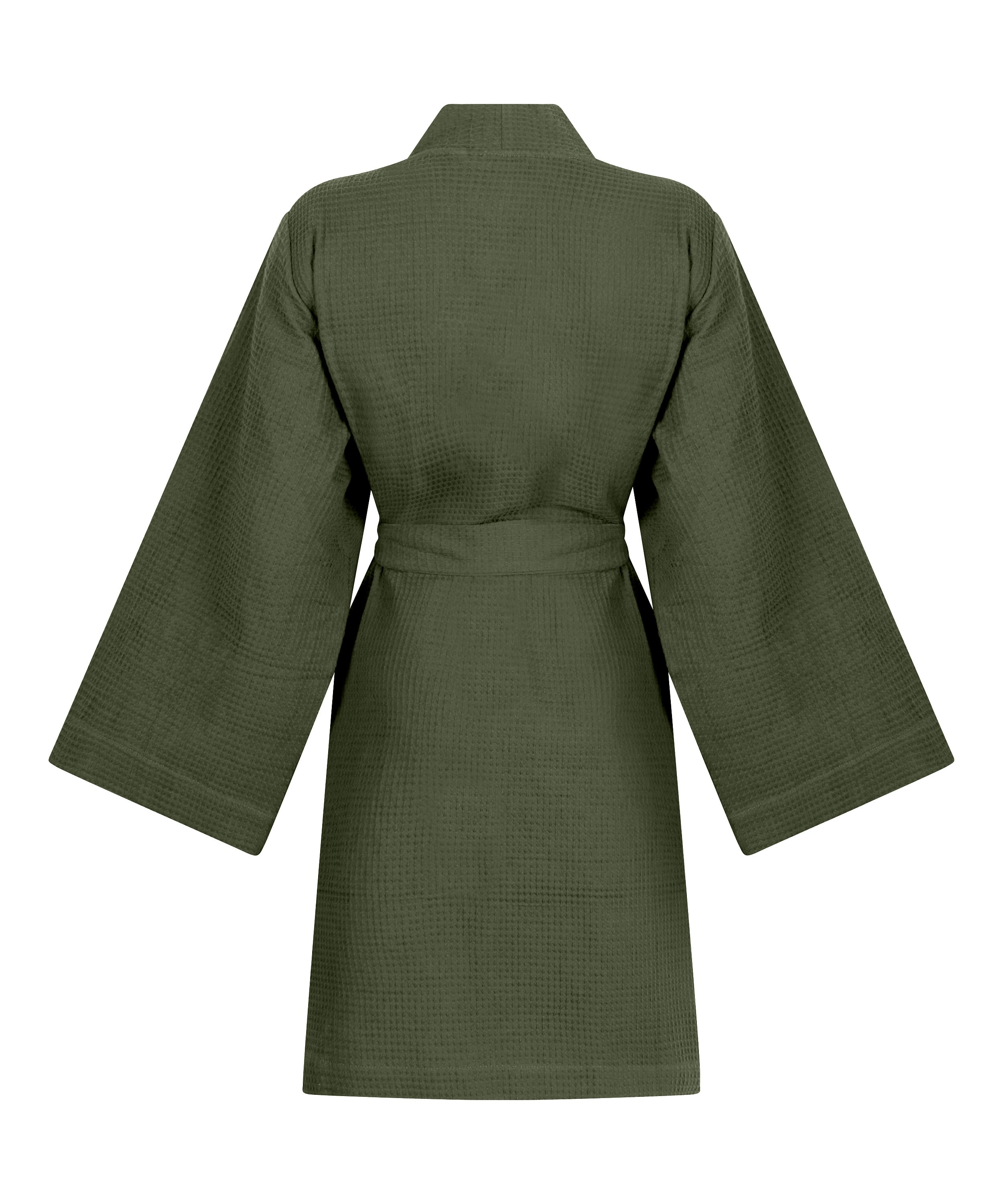 Waffle Bathrobe, Green, main