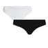 2-Pack Invisible Thong, White