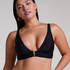 Luna Triangle Bikini Top, Black