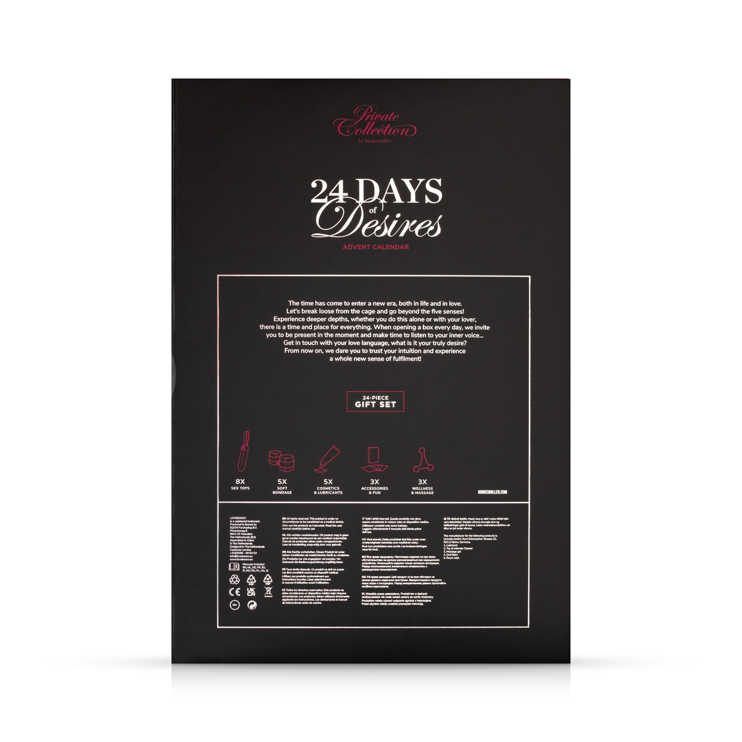 Private Naughty & Nice Advent calendar, Red, main