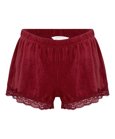 Pyjama Short Velours , Red