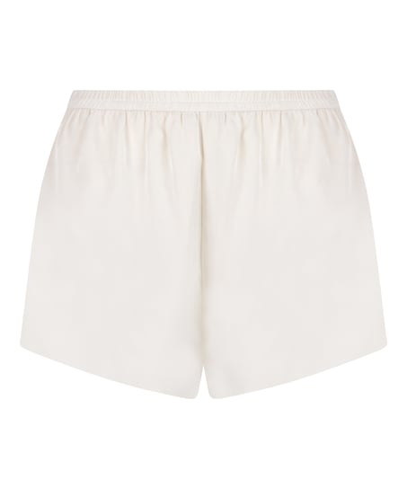 Short Satin Minimal, White