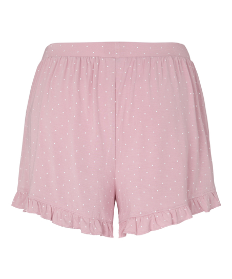 Jersey Ruffled Shorts, Pink