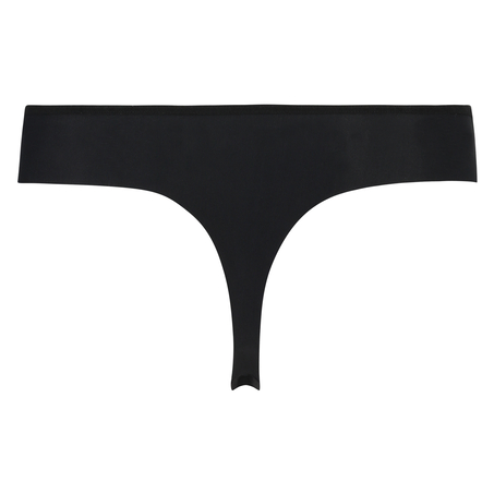 Invisible thong Stripe mesh, Black