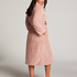 Long Fleece Bathrobe, Pink