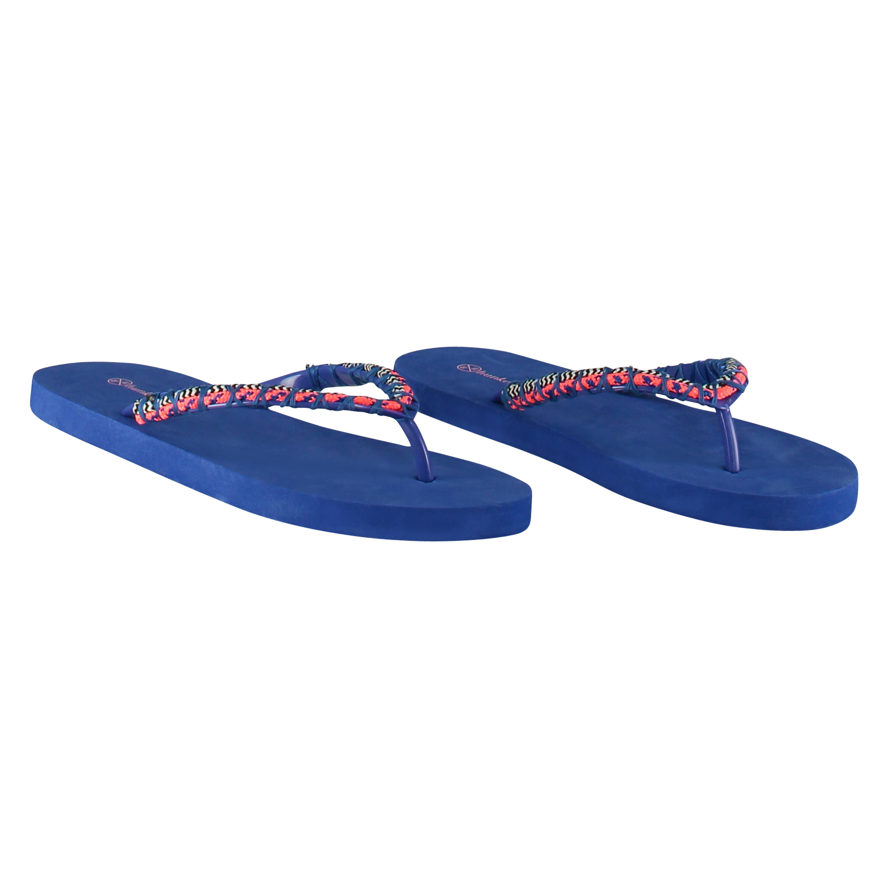 Flip-flops braided blue, Blue, main