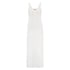 Long slip dress Modal lace, White