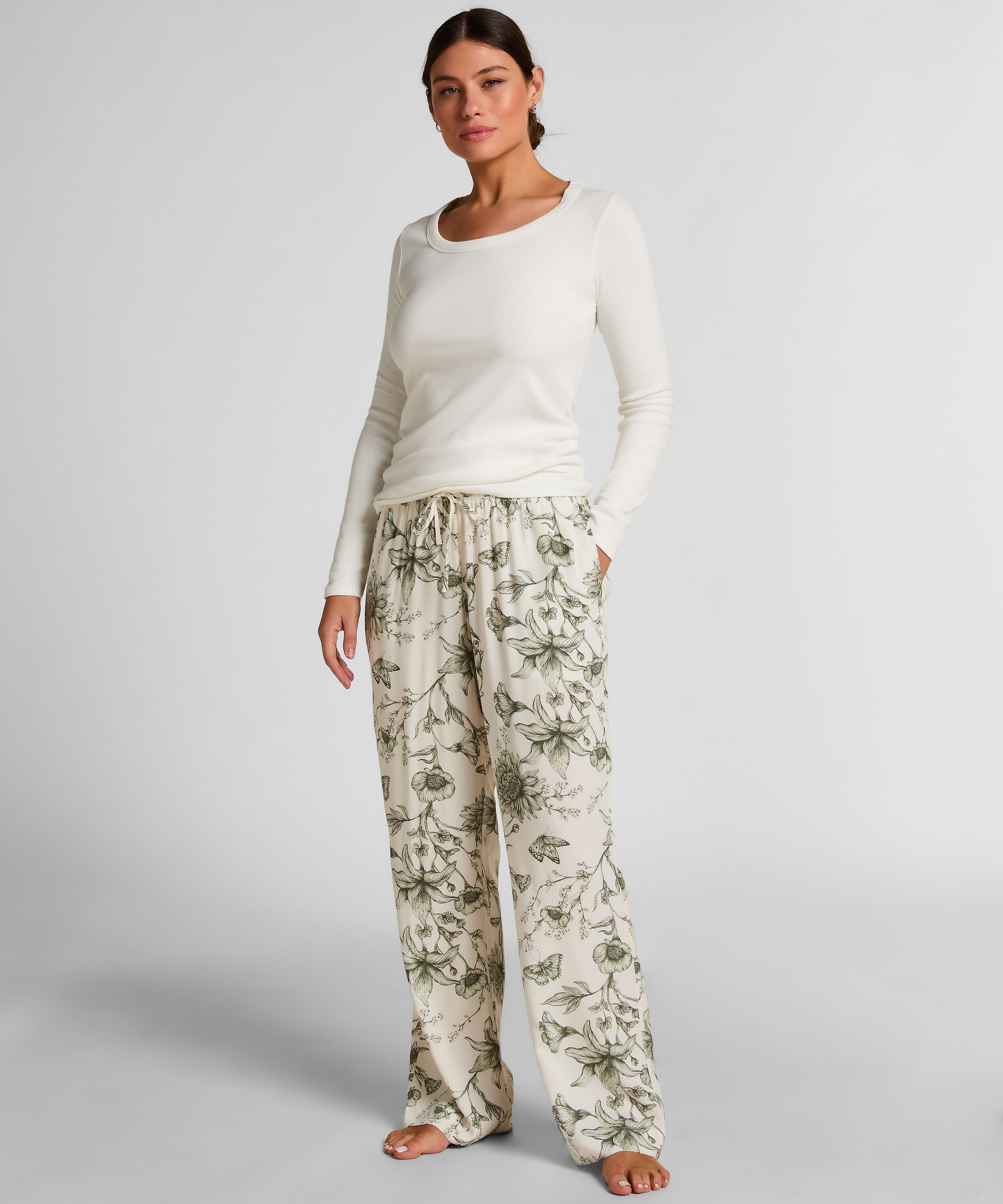 Cotton Pyjama Top, White
