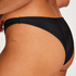 Juicy High Leg Bikini Bottoms, Black