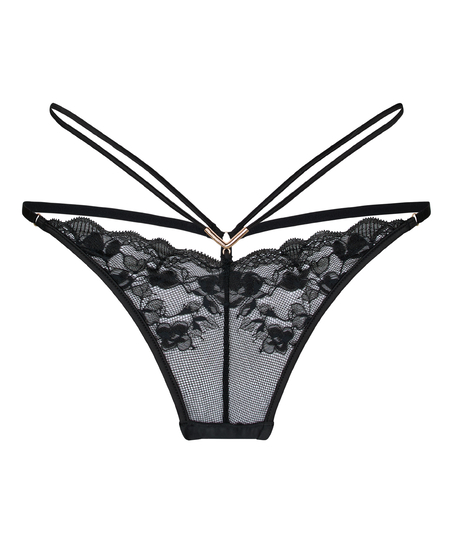 Highleg Thong Zara, Black