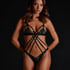 Elouise Open Crotch Private Bodysuit, Black