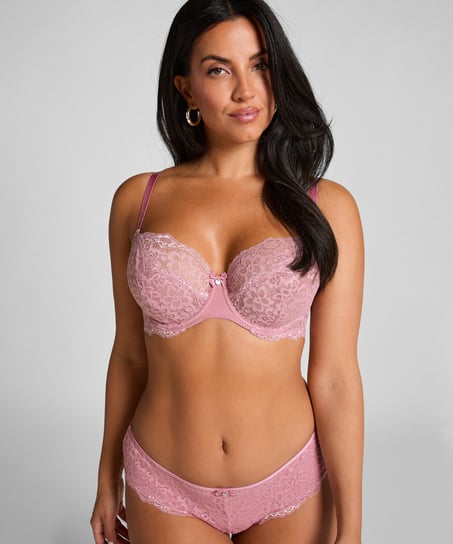 Marine Non-Padded Underwired Bra, Pink