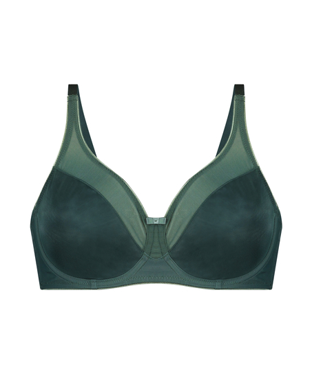 Nina Non-Padded Underwired Minimizer Bra, Green