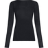 super soft Boatneck Shirt with Cashmere, Black