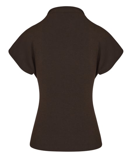 Top Mockneck, Brown