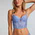 Kimberley Padded Longline Underwired Bra, Blue