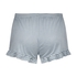Velours Ruffle Shorts, Blue