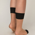 Sheer Socks Back Seam, Black