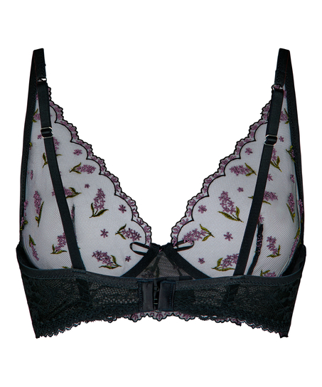 Non-Padded Underwired Bra Iris, Black