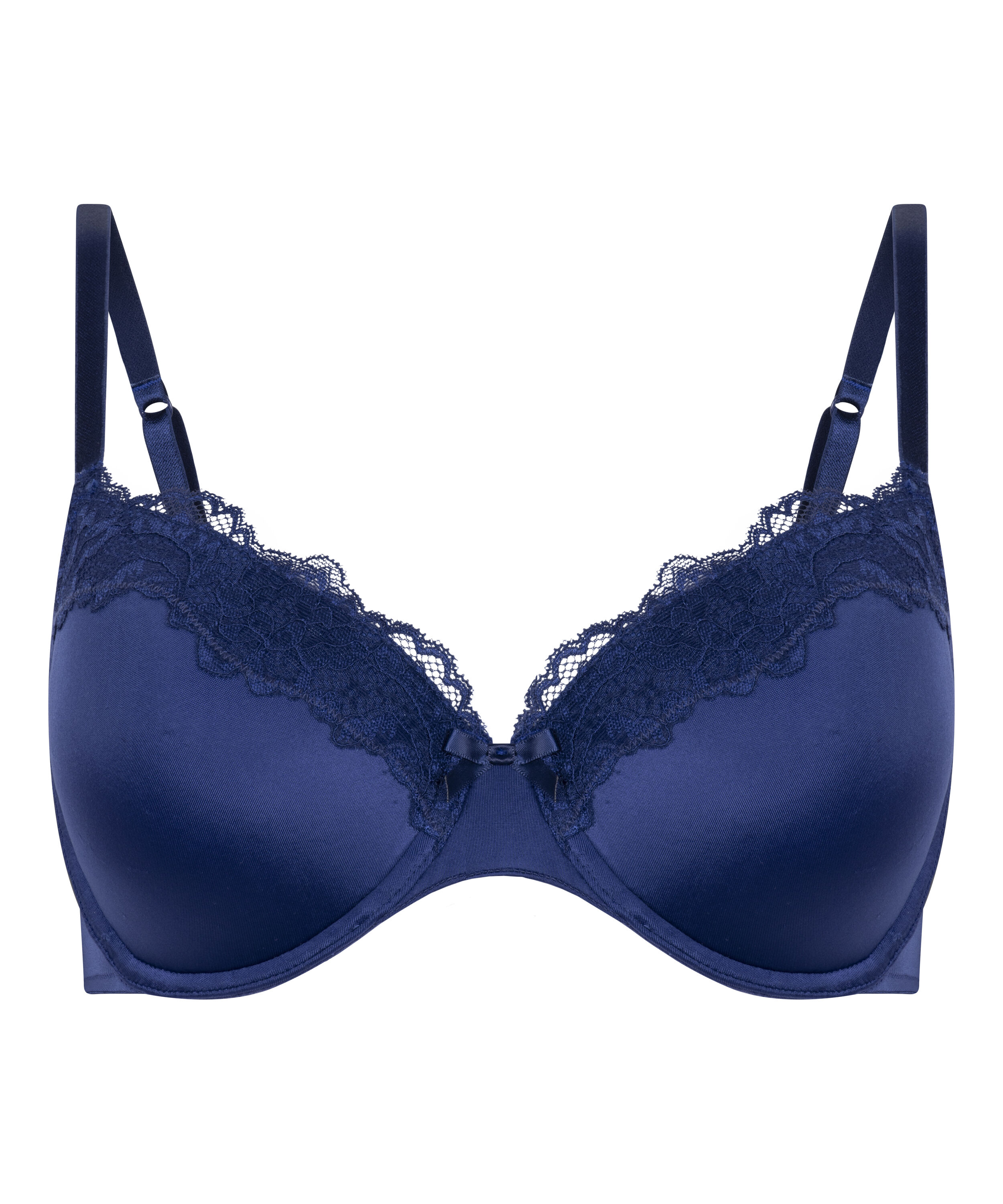 Lace & Shine Padded Underwired Bra, Blue