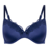 Lace & Shine Padded Underwired Bra, Blue
