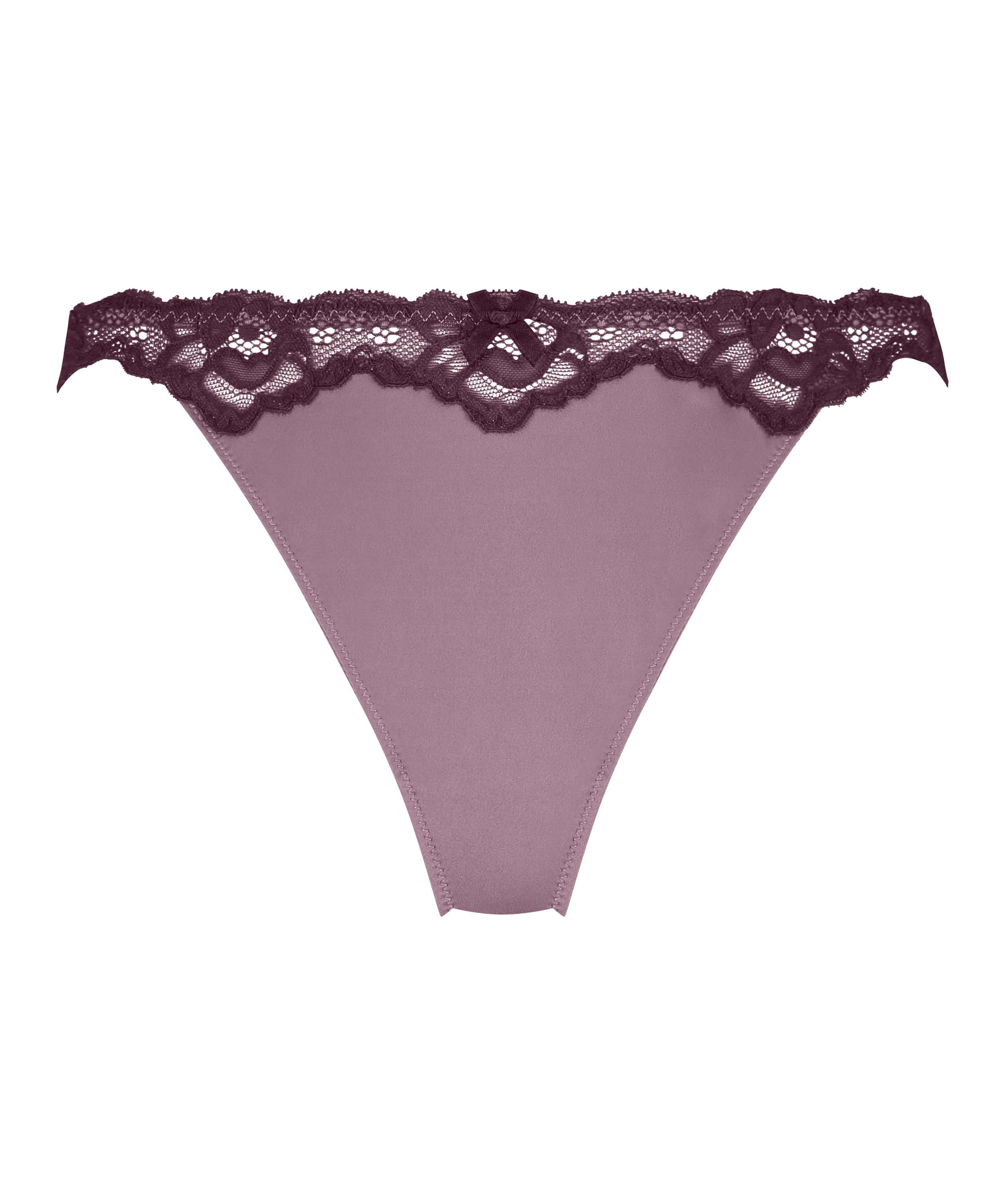 Lace & Shine Thong, Purple, main