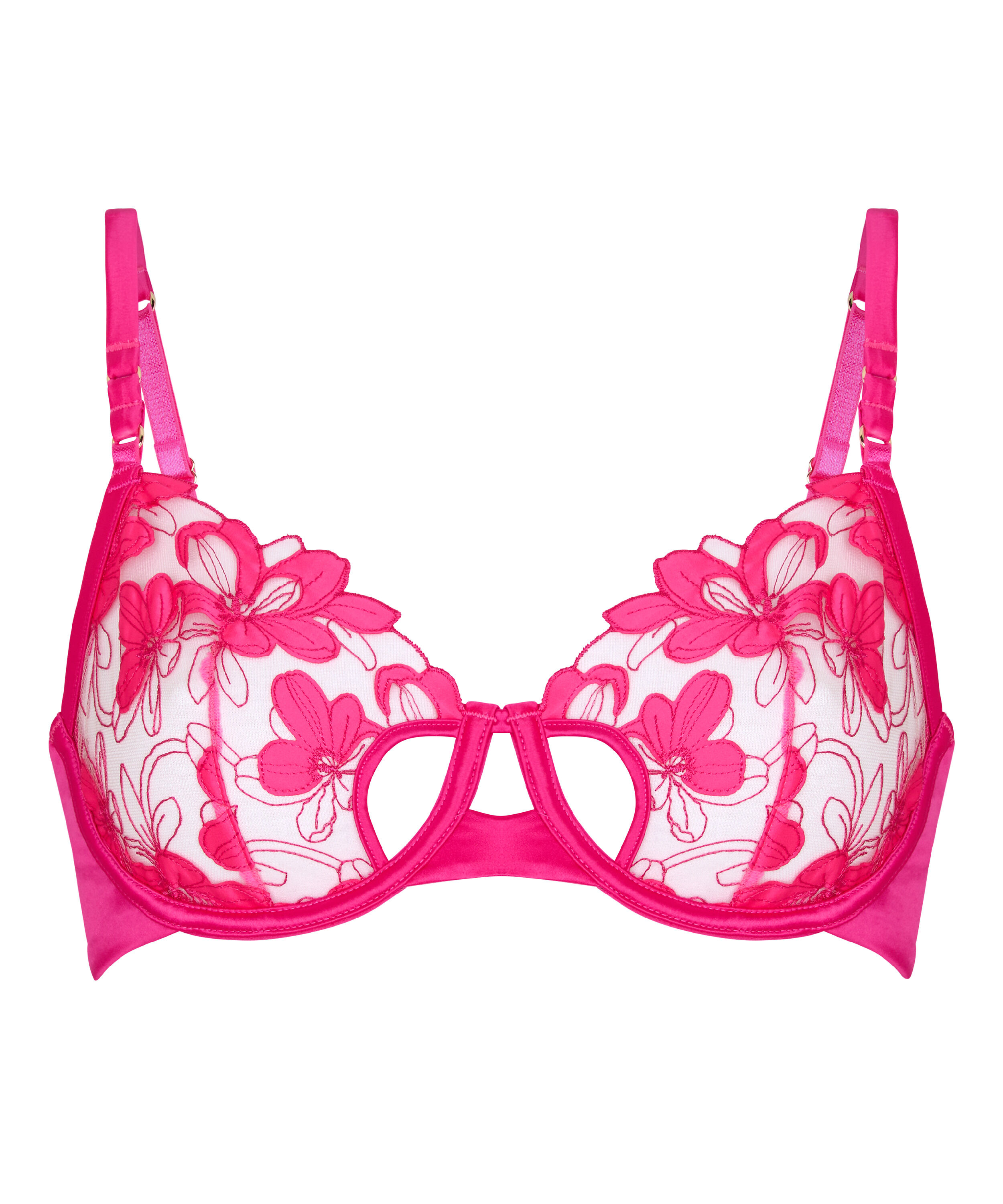Non-Padded Underwired Bra Bearice , Pink