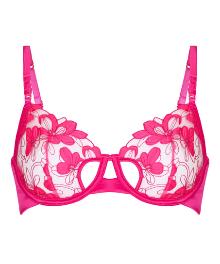 Non-Padded Underwired Bra Bearice , Pink